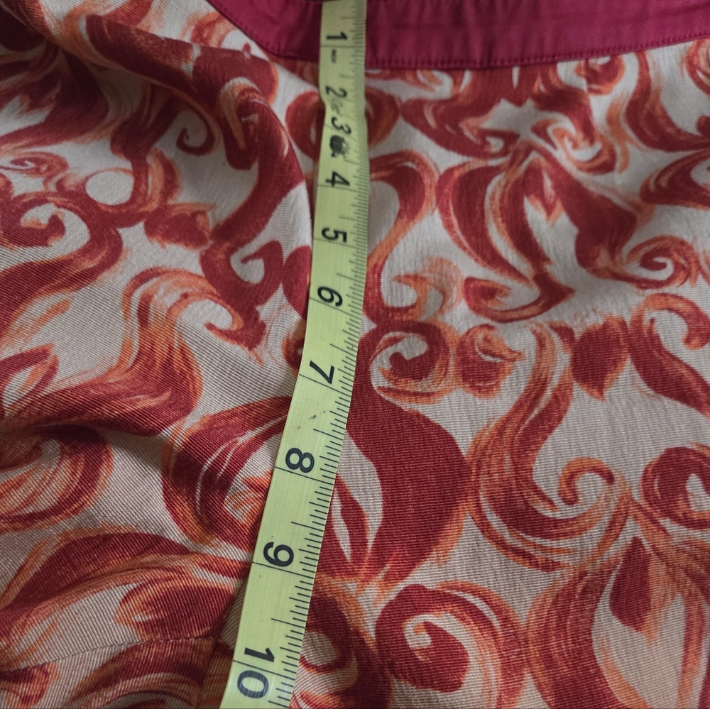 True Royal Ombre Brocade Pants Red Orange Flame Print Pants - Picture 5 of 13